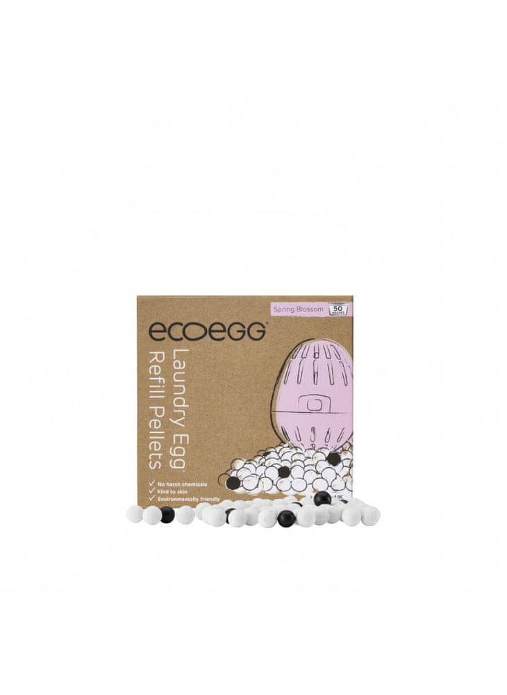 Ecoegg Náhradná náplň pre pracie vajíčko s vôňou jarných kvetov - na 50 pracích cyklov